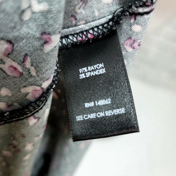 Torrid 3X Black Leopard Heart Challis Fit & Flare Button Front Cami Flowy Top - Picture 8 of 8